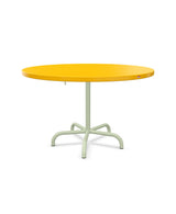 Schaffner Säntis Table repas rabattable Ø117cm Jaune 11 Vert Pastel 64 