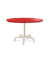 Schaffner Säntis Table repas rabattable Ø117cm Rouge 30 Sable Pastel 15 