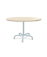Schaffner Säntis Table repas rabattable Ø117cm Sable Pastel 15 Bleu Pastel 51 