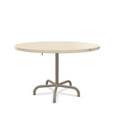Schaffner Säntis Table repas rabattable Ø117cm Sable Pastel 15 Champagne 85 