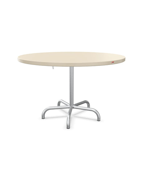 Schaffner Säntis Table repas rabattable Ø117cm Sable Pastel 15 Galvanisé à chaud 02 