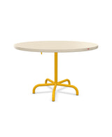 Schaffner Säntis Table repas rabattable Ø117cm Sable Pastel 15 Jaune 11 