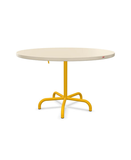 Schaffner Säntis Table repas rabattable Ø117cm Sable Pastel 15 Jaune 11 