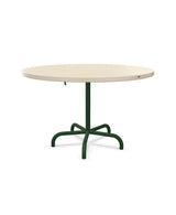 Schaffner Säntis Table repas rabattable Ø117cm Sable Pastel 15 Vert Sapin 66 