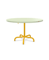 Schaffner Säntis Table repas rabattable Ø117cm Vert Pastel 64 Jaune 11 