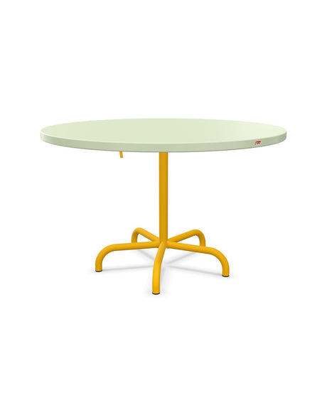 Schaffner Säntis Table repas rabattable Ø117cm Vert Pastel 64 Jaune 11 