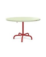 Schaffner Säntis Table repas rabattable Ø117cm Vert Pastel 64 Rouge 30 