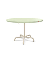 Schaffner Säntis Table repas rabattable Ø117cm Vert Pastel 64 Sable Pastel 15 