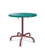 Schaffner Säntis Table repas rabattable Ø72cm Bleu Kali 56 Bordeaux 38 