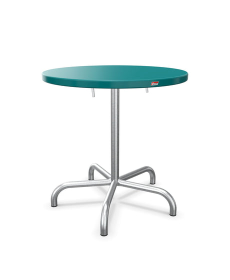 Schaffner Säntis Table repas rabattable Ø72cm Bleu Kali 56 Galvanisé à chaud 02 