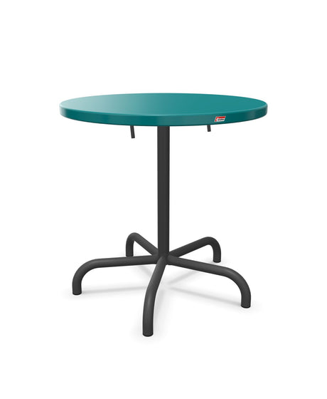 Schaffner Säntis Table repas rabattable Ø72cm Bleu Kali 56 Noir 91 