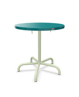 Schaffner Säntis Table repas rabattable Ø72cm Bleu Kali 56 Vert Pastel 64 