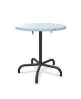 Schaffner Säntis Table repas rabattable Ø72cm Bleu Pastel 51 Anthracite 77 