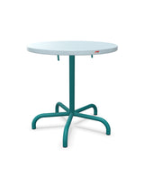 Schaffner Säntis Table repas rabattable Ø72cm Bleu Pastel 51 Bleu Kali 56 
