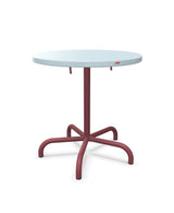 Schaffner Säntis Table repas rabattable Ø72cm Bleu Pastel 51 Bordeaux 38 