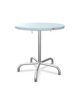 Schaffner Säntis Table repas rabattable Ø72cm Bleu Pastel 51 Galvanisé à chaud 02 