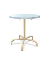 Schaffner Säntis Table repas rabattable Ø72cm Bleu Pastel 51 Marron Pastel 83 