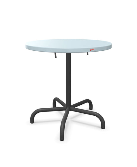 Schaffner Säntis Table repas rabattable Ø72cm Bleu Pastel 51 Noir 91 