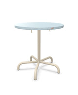 Schaffner Säntis Table repas rabattable Ø72cm Bleu Pastel 51 Sable Pastel 15 