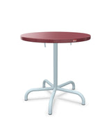 Schaffner Säntis Table repas rabattable Ø72cm Bordeaux 38 Bleu Pastel 51 