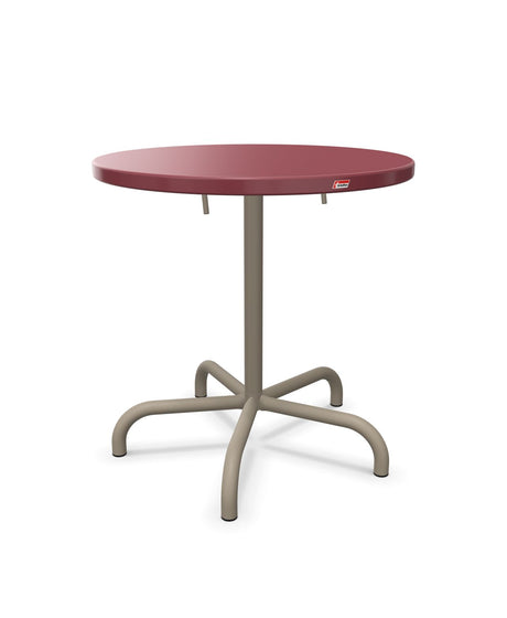 Schaffner Säntis Table repas rabattable Ø72cm Bordeaux 38 Champagne 85 
