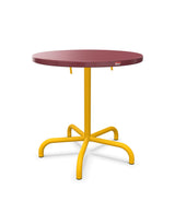 Schaffner Säntis Table repas rabattable Ø72cm Bordeaux 38 Jaune 11 