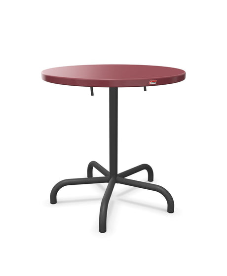 Schaffner Säntis Table repas rabattable Ø72cm Bordeaux 38 Noir 91 