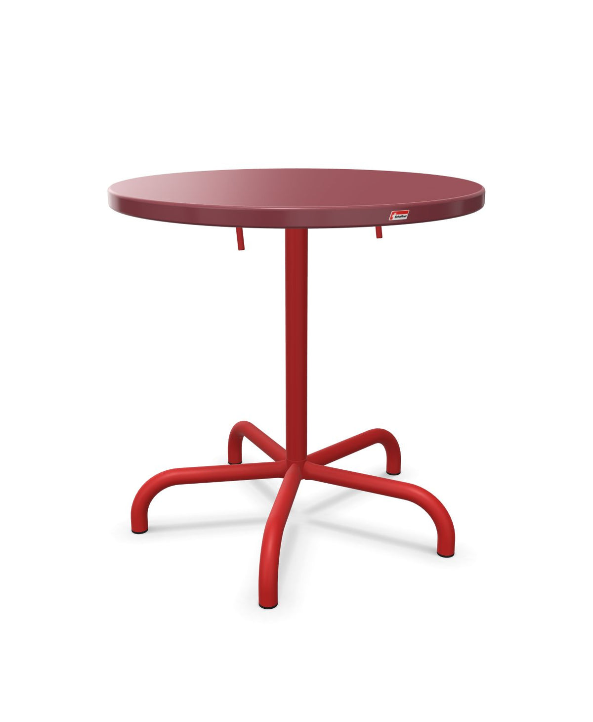 Schaffner Säntis Table repas rabattable Ø72cm Bordeaux 38 Rouge 30 
