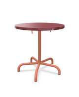 Schaffner Säntis Table repas rabattable Ø72cm Bordeaux 38 Terracotta 84 