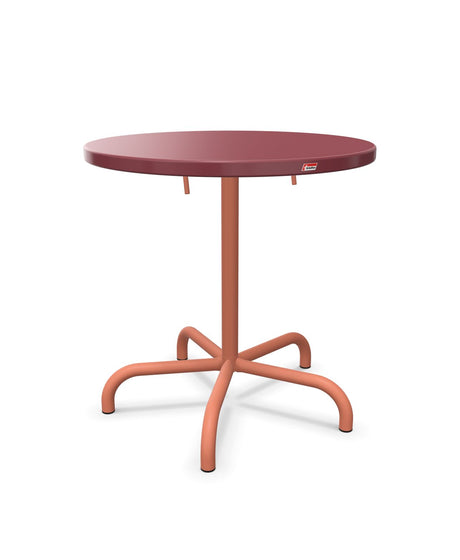 Schaffner Säntis Table repas rabattable Ø72cm Bordeaux 38 Terracotta 84 