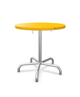 Schaffner Säntis Table repas rabattable Ø72cm Jaune 11 Galvanisé à chaud 02 