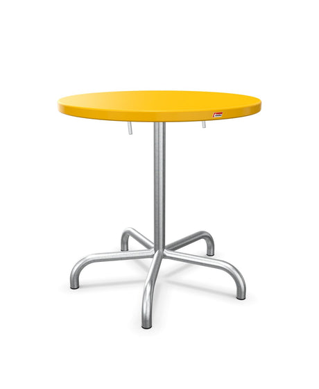 Schaffner Säntis Table repas rabattable Ø72cm Jaune 11 Galvanisé à chaud 02 