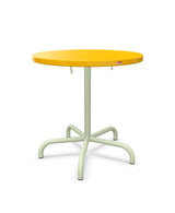 Schaffner Säntis Table repas rabattable Ø72cm Jaune 11 Vert Pastel 64 