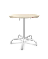 Schaffner Säntis Table repas rabattable Ø72cm Sable Pastel 15 Blanc 90 