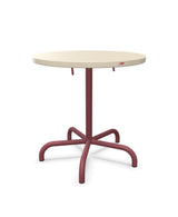 Schaffner Säntis Table repas rabattable Ø72cm Sable Pastel 15 Bordeaux 38 