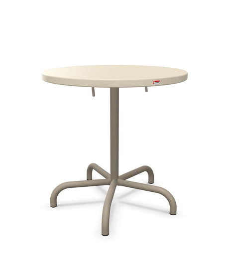 Schaffner Säntis Table repas rabattable Ø72cm Sable Pastel 15 Champagne 85 