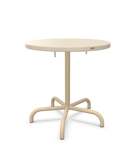 Schaffner Säntis Table repas rabattable Ø72cm Sable Pastel 15 Marron Pastel 83 