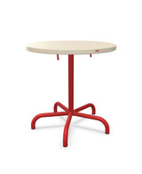 Schaffner Säntis Table repas rabattable Ø72cm Sable Pastel 15 Rouge 30 