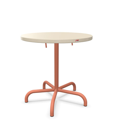 Schaffner Säntis Table repas rabattable Ø72cm Sable Pastel 15 Terracotta 84 