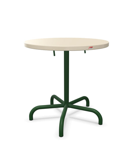 Schaffner Säntis Table repas rabattable Ø72cm Sable Pastel 15 Vert Sapin 66 