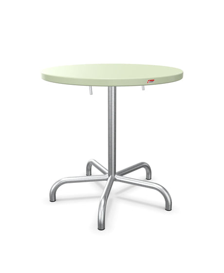 Schaffner Säntis Table repas rabattable Ø72cm Vert Pastel 64 Galvanisé à chaud 02 