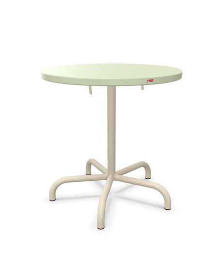 Schaffner Säntis Table repas rabattable Ø72cm Vert Pastel 64 Sable Pastel 15 