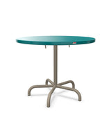 Schaffner Säntis Table repas rabattable Ø92cm Bleu Kali 56 Champagne 85 