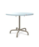 Schaffner Säntis Table repas rabattable Ø92cm Bleu Pastel 51 Champagne 85 