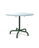 Schaffner Säntis Table repas rabattable Ø92cm Bleu Pastel 51 Vert Sapin 66 