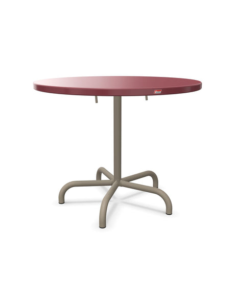 Schaffner Säntis Table repas rabattable Ø92cm Bordeaux 38 Champagne 85 