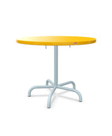 Schaffner Säntis Table repas rabattable Ø92cm Jaune 11 Bleu Pastel 51 