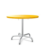 Schaffner Säntis Table repas rabattable Ø92cm Jaune 11 Galvanisé à chaud 02 