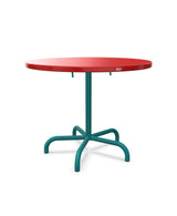Schaffner Säntis Table repas rabattable Ø92cm Rouge 30 Bleu Kali 56 