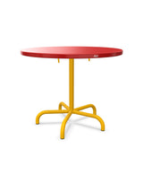 Schaffner Säntis Table repas rabattable Ø92cm Rouge 30 Jaune 11 